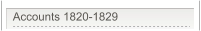 Accounts 1820-1829